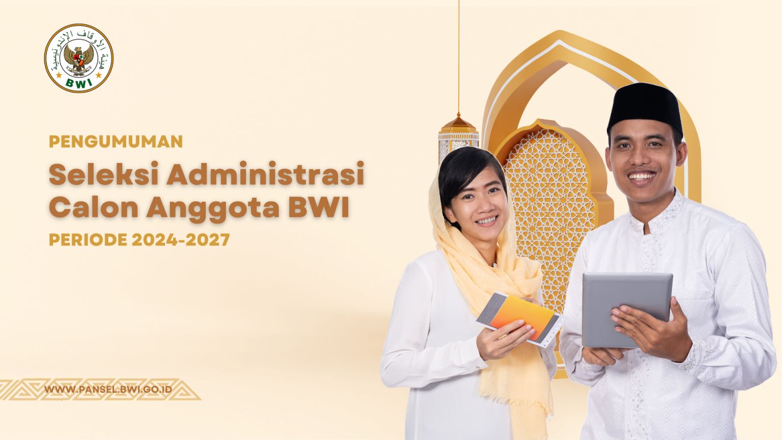 Pengumuman Hasil Seleksi Administrasi Calon Anggota BWI Periode 2024 ...